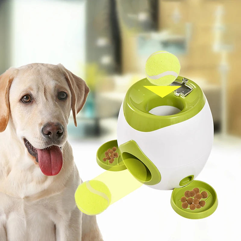 Dog Ball Launcher – Feeder & Throwing Toy 2-in-1
