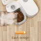 Dog Feeder Cat Automatic Feeding Water Bowl with Timer