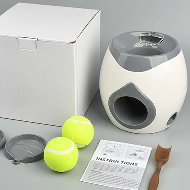 Dog Ball Launcher – Feeder & Throwing Toy 2-in-1