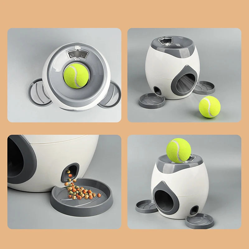 Dog Ball Launcher – Feeder & Throwing Toy 2-in-1