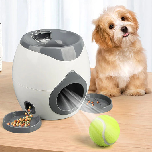 Dog Ball Launcher – Feeder & Throwing Toy 2-in-1