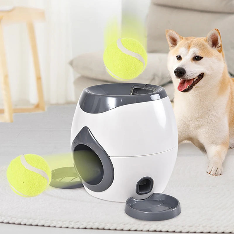 Dog Ball Launcher – Feeder & Throwing Toy 2-in-1