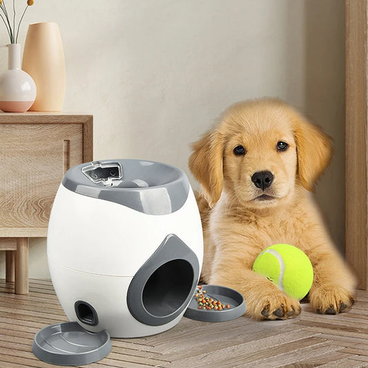 Dog Ball Launcher – Feeder & Throwing Toy 2-in-1