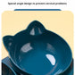 Pet Bowls With Water Feeder, 3 In 1 Ear Design Tilted Cat