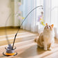 Cat Feather Wand – Rotating Wire Toy for Kittens
