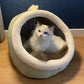 Deep Sleep Cat Bed Cartoon Pet Bed Foldable Removable