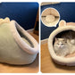 Deep Sleep Cat Bed Cartoon Pet Bed Foldable Removable