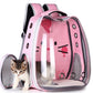 pet travel backpack breathable space capsule bag for cats small dogs